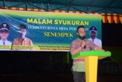 Wabup Lingga Sampikan 3P Saat Menghadiri Malam Syukuran Desa Persiapan Senempek