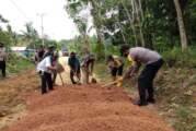 Polsek Singkep Barat Lakukan Goro di Desa Pesiapan Air Batu Kec. Singkep Barat