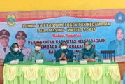 Ketua PKK Kecamatan Katang Bidare Buka Lomba 10 Program Pokok PKK