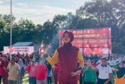 Polres Lingga Gelar Senam Bersama Forkopimda dan Masyarakat di Singkep Barat