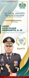 The Most Inspiring Leader 2024: Kapolres Lingga Raih Penghargaan Internasional Maharaja Kutai Mulawarman Sebagai Pemimpin Inspiratif 2024