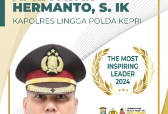 The Most Inspiring Leader 2024: Kapolres Lingga Raih Penghargaan Internasional Maharaja Kutai Mulawarman Sebagai Pemimpin Inspiratif 2024