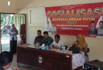 Perkuat Ekonomi Daerah, Disperindagkop Lingga Lakukan Sosialisasi Koperasi Merah Putih secara Bertahap