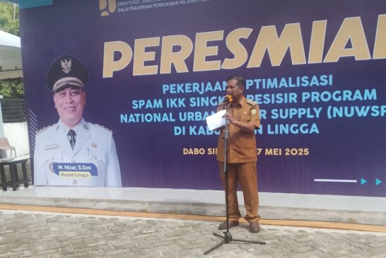 Pemkab Lingga Resmikan Optimalisasi SPAM IKK Singkep Pesisir, Tingkatkan Akses dan Kualitas Air Bersih