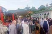 Bupat Lingga Muhammadi Nizar Resmi Lepas 61 Jamaah Haji Kabupaten Lingga Menuju Tanah Suci