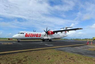 Penerbangan Perdana Wings Air ATR-72 Tujuan Dabo–Batam Diikuti 42 Penumpang