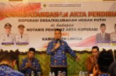 Bupati Lingga Sambut Baik Penandatanganan Akta Pendirian Koperasi Merah Putih