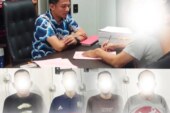 Empat Tersangka Premanisme di Desa Tinjul Resmi Ditahan di Lapas Kelas III Dabo Singkep