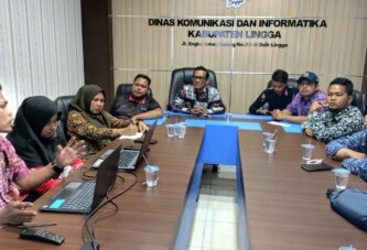 Bidang IKP Diskominfo Lingga Matangkan Persiapan Pengumpulan Data Emonev Keterbukaan Informasi 2025