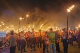 Ribuan Obor Terangi Malam Kemerdekaan di Dabo Singkep, Wabup Novrizal Tekankan Semangat Nasionalisme Pada Generasi Muda