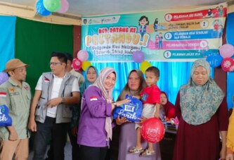 TP PKK dan Dekranasda Lingga Dorong Percepatan Penurunan Stunting Lewat Kunjungan ke Posyandu Desa Benan