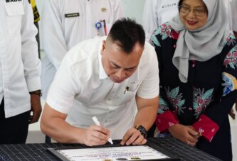 Bupati dan Wakil Bupati Lingga Hadiri Peresmian Dapur MBG di SMPN 1 Lingga