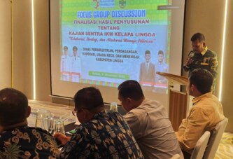Pemkab Lingga Dorong Penguatan dan Kontinuitas Sentra IKM Kelapa Melalui FGD Finalisasi DAK Non Fisik 2025