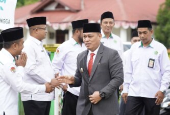 Peringatan Hari Amal Bakti ke-80 Kementerian Agama Tahun 2026 di Lingga Berlangsung Khidmat