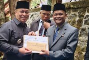 Bupati Lingga Lantik Enam Pejabat Tinggi Pratama di Air Terjun Resun