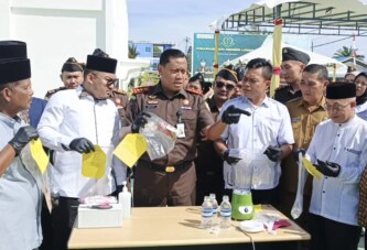 Kejari Lingga Musnahkan Barang Bukti Perkara Inkracht, Sabu hingga Handphone Dihancurkan