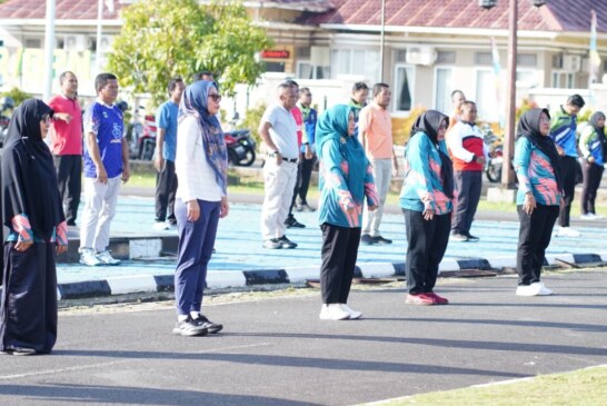 ASN Lingga Tetap Kompak Lewat Senam Sehat Rutin