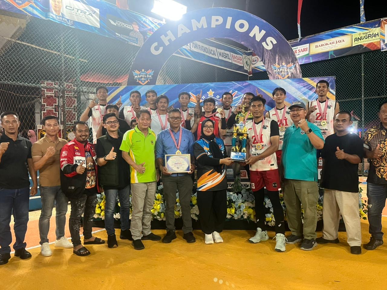 Final Mapelda Open 2026 Meriah, Zi Club dan Tiga Berlian Raih Gelar Juara | F. Redaksi 