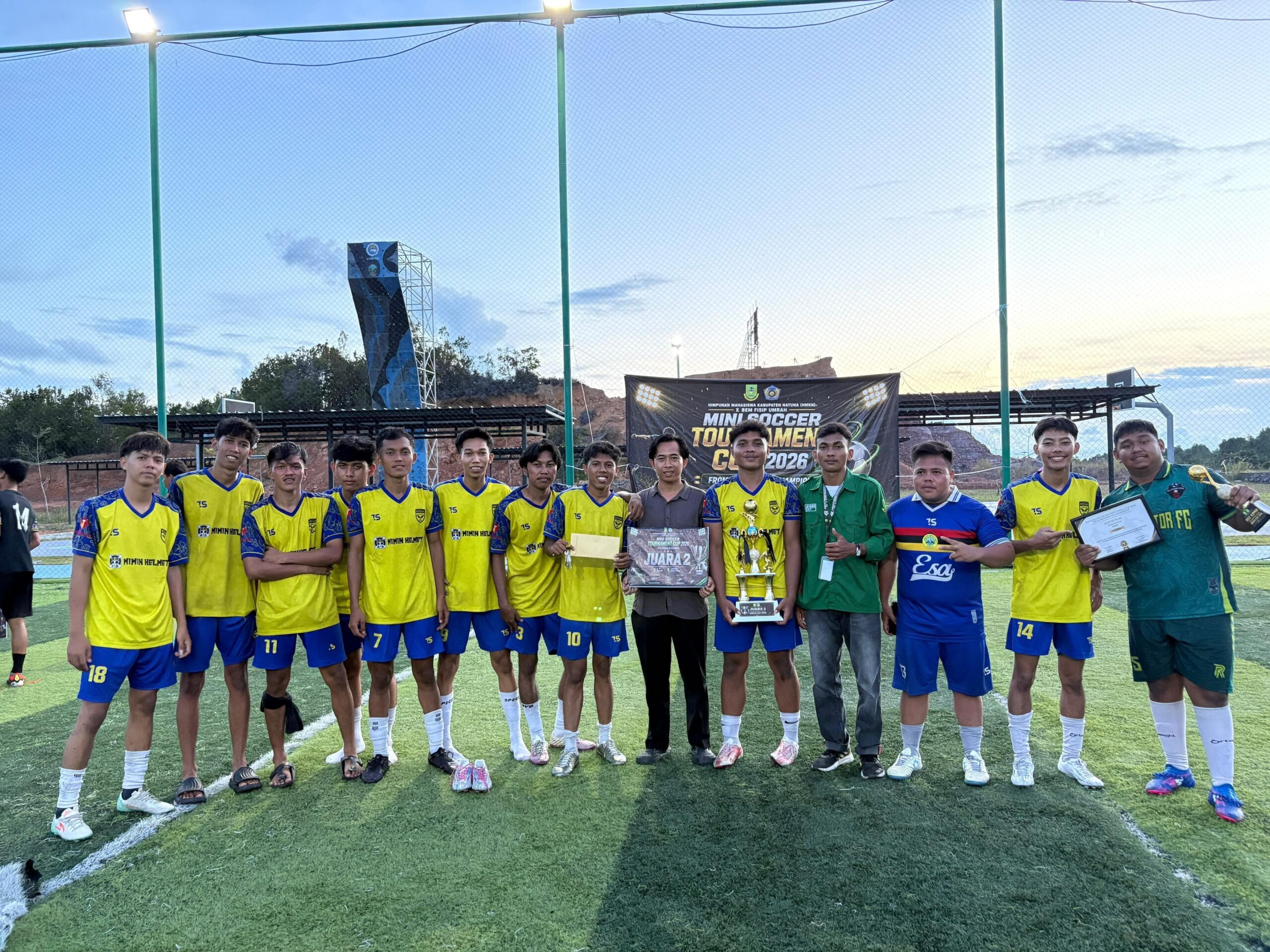 Arcept Club Raih Juara 2 Mini Soccer Tournament dalam Kolaborasi HMKN dan BEM FISIP UMRAH | F. Istimewa