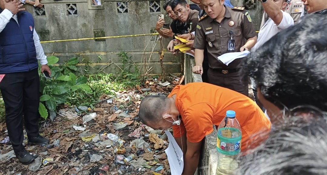 Tujuh Jaksa Kejari Lingga Kawal Rekonstruksi Kasus Pembunuhan di Setajam | F. Redaksi