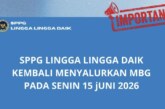 SPPG Lingga Lingga Daik Kembali Salurkan Program MBG Mulai 15 Juni 2026