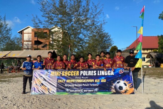 Tim Jurnalis Lingga Tampil Gemilang, Media B Singkirkan Satlantas 3-1